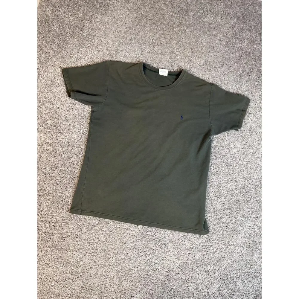 Polo Ralph Lauren Shirt Mens Large Green Classic Pony Embroidered Cotton